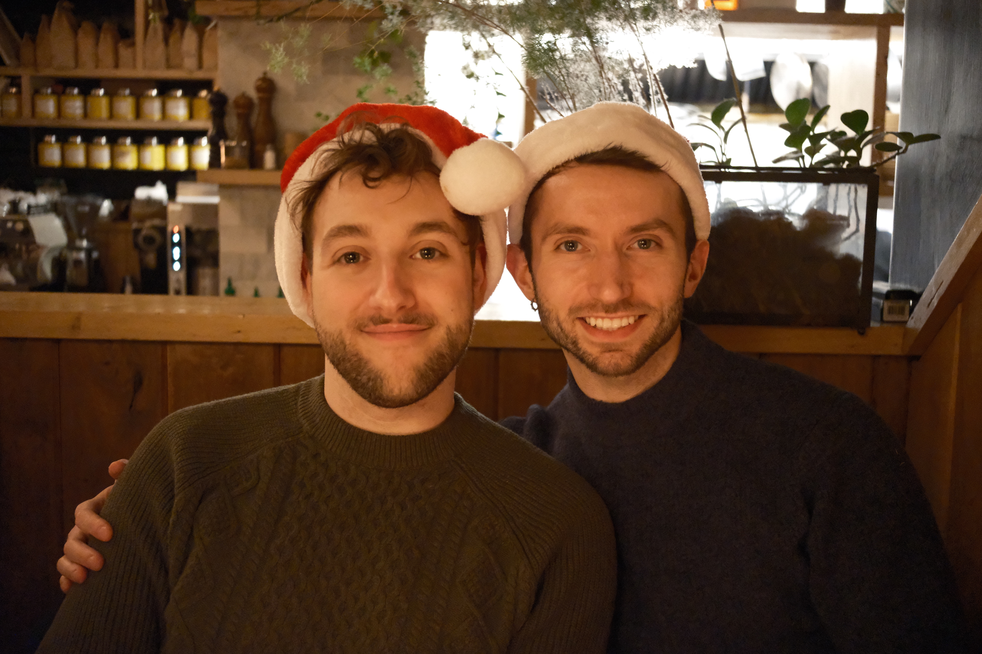 Alex and Stephen at Christmas