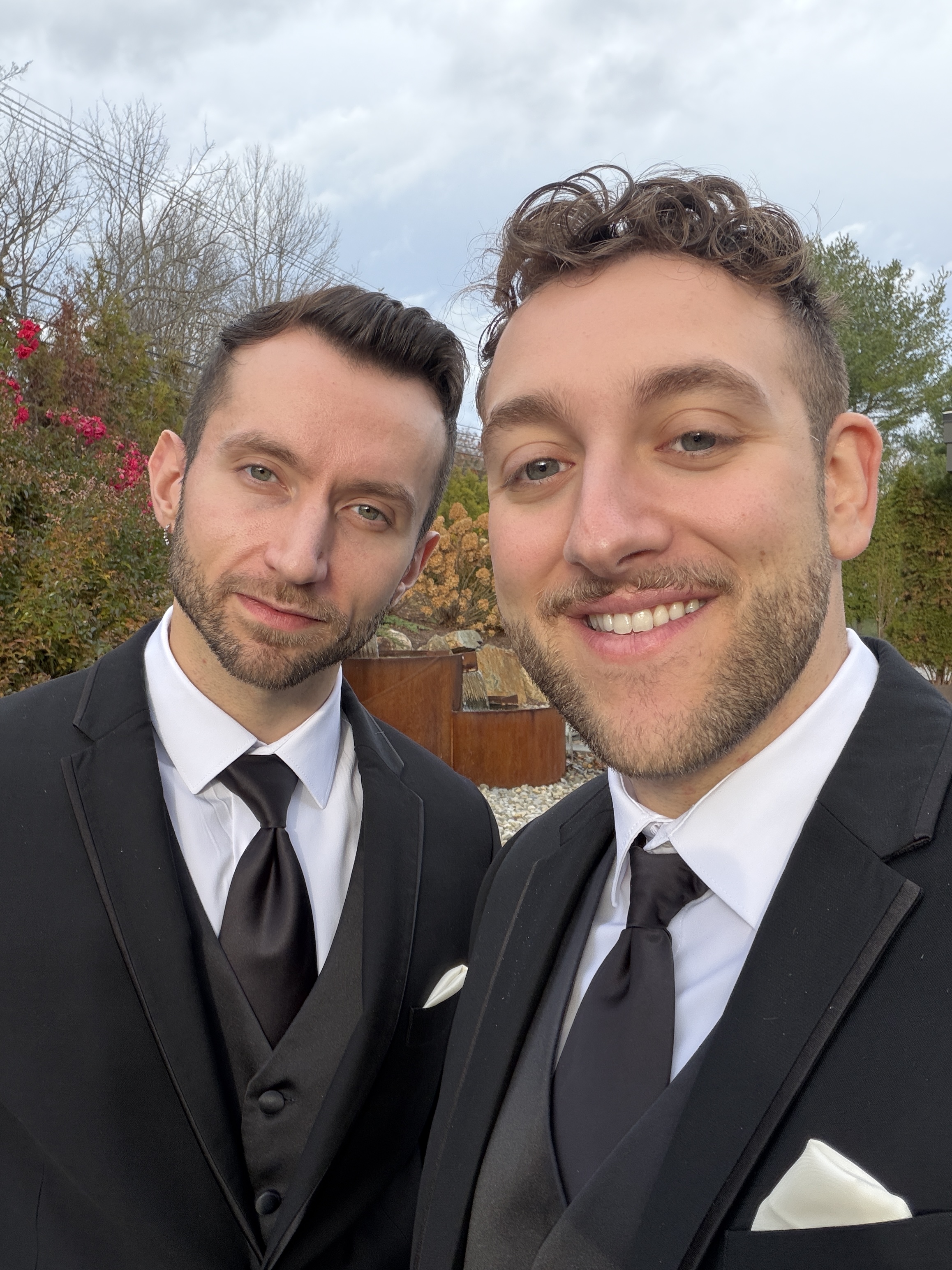 Alex and Stephen at Zac's wedding